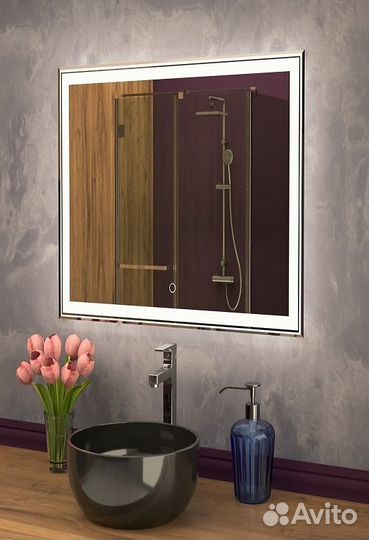 Зеркало с подсветкой ART&MAX ZOE AM-Zoe-800-800-D