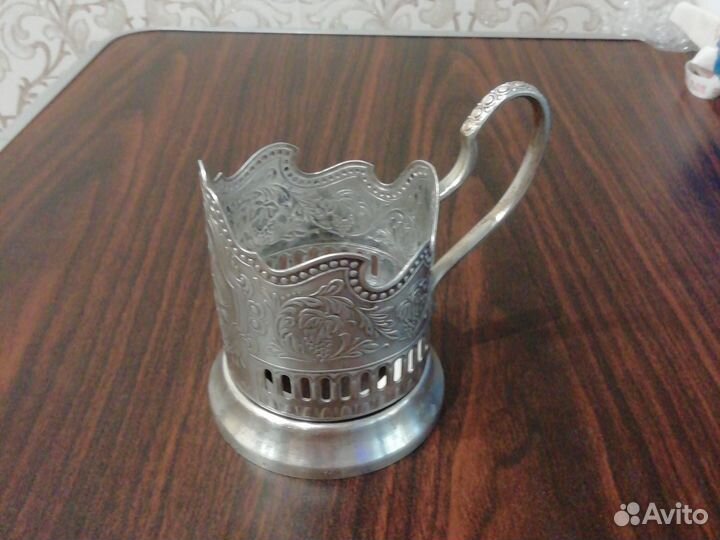 Подстаканник мельхиор СССР Космос