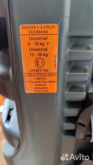 Автокресло до 36 кг