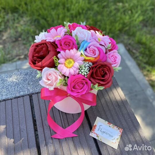 Букеты из 21 мыльной розы