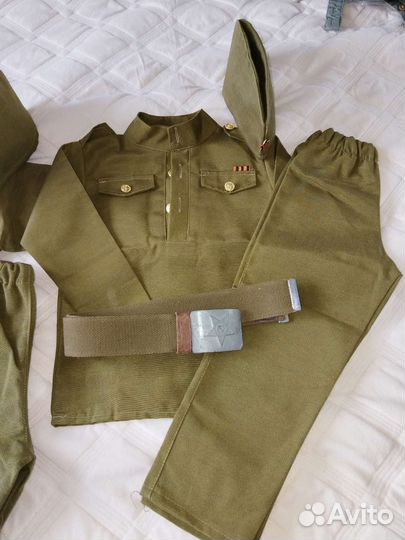 Костюм солдата(военный,карнавала) р.30,36 новые