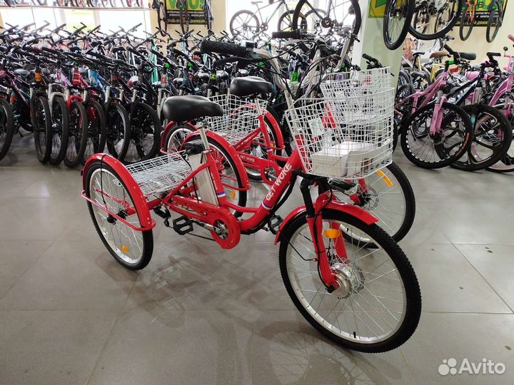 Новый Электро Велосипед 3х колесный 250 W