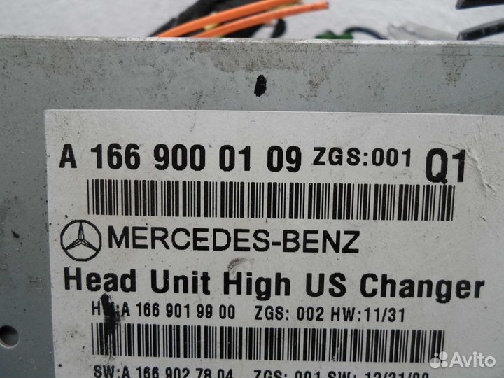 Магнитола Mercedes M-klasse W166 1669000109