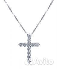 Крест No name Подвеска с бриллиантами 2,01ct G/VS1