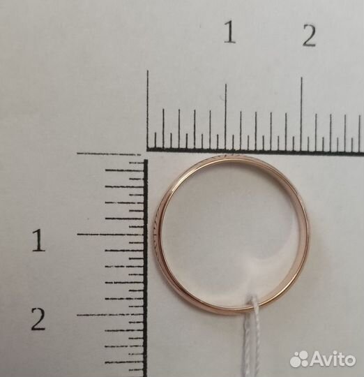 Золотое обручальное кольцо 17,5 р (10790)