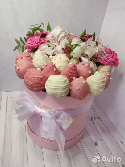 Букет из клубники в шоколаде