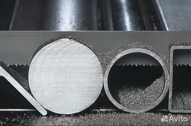 Резка металла ленточной пилой