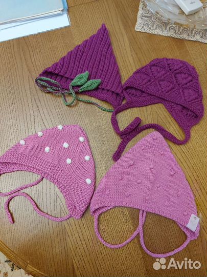 Эксклюзивные вязанные шапки, береты ручной работы