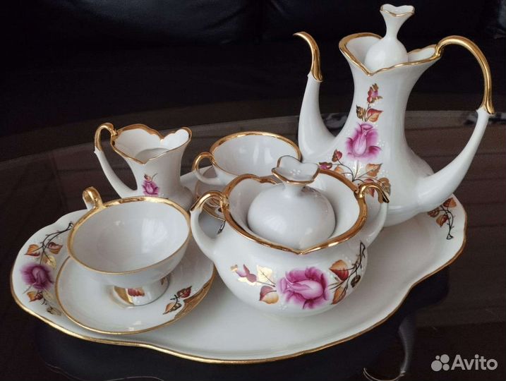 Коллекционный кофейный сервиз тет-а-тет