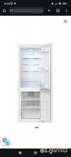 Холодильник Beko rcnk270K20W No frost полный