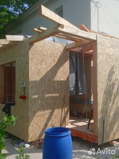 Пристройки, открытые веранды, деседки