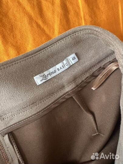 Юбка велюровая джинсовая zarina 48