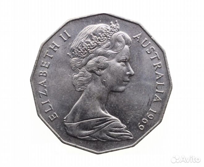 50 Центов 1969 г. Австралия BU