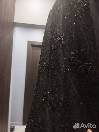 Вечернее кимоно оверсайз с бисером и пайетками