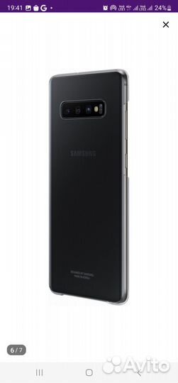 Новый оригинальный чехол на Samsung S10 plus Clear