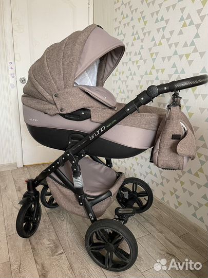 Коляска riko bruno natural 2в1