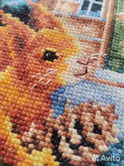 Вышитая картина. Ручная работа