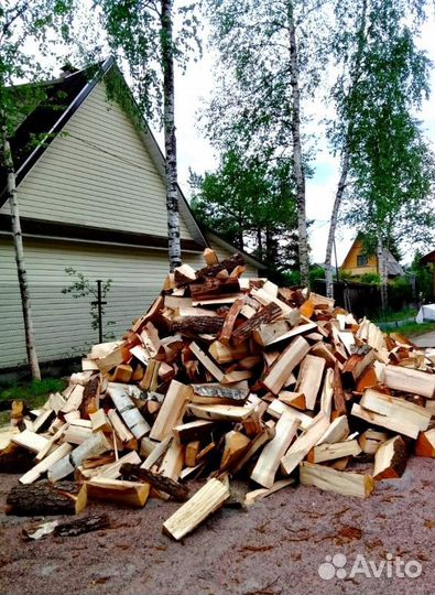 Дрова колотые Береза