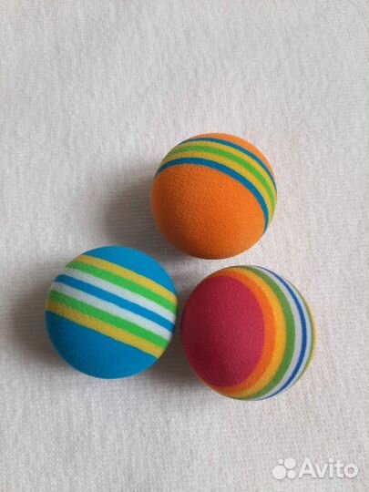 Мячики для кошек мягкие