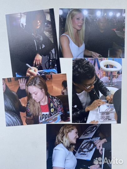 Автографы главных героев мстители: Финал