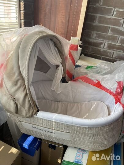 Коляска 2 в 1 Maxima Classic бежевая