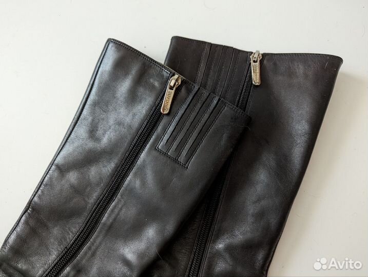 Женские сапоги 38 демисезонные натуральная кожа