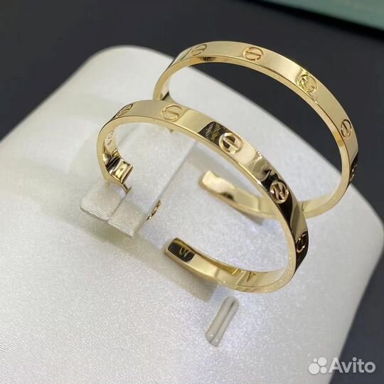 Cartier Love сережки из желтого золота