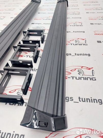 Пороги (Подножки) на Mercedes G-Class W463 Black