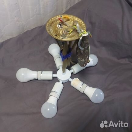 Люстра подвесная из камня