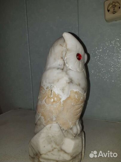 Светильник сова СССР мрамор