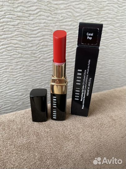 Питательная красная помада Bobbi Brown coral pop