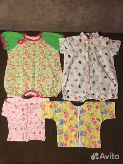 Детские вещи пакетом от 0до1 г.(24 шт)