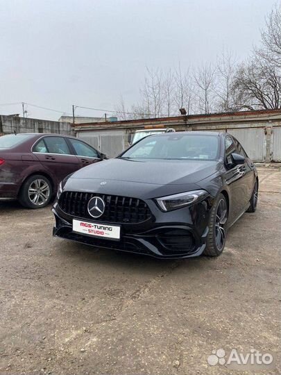 Передний бампер стиль A45 Mercedes A-class W177