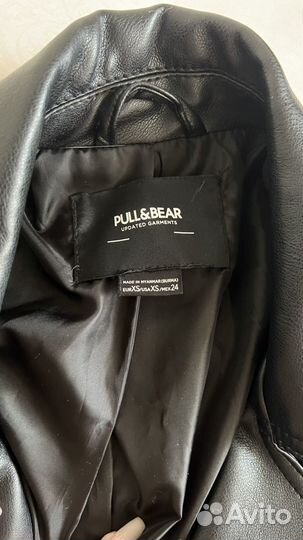 Кожаная куртка косуха pull and bear XS