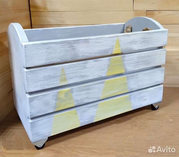 Ящик деревянный для хранения игрушек