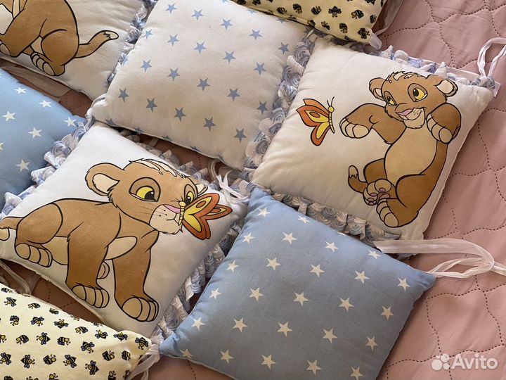 Подушки-бортики в кроватку