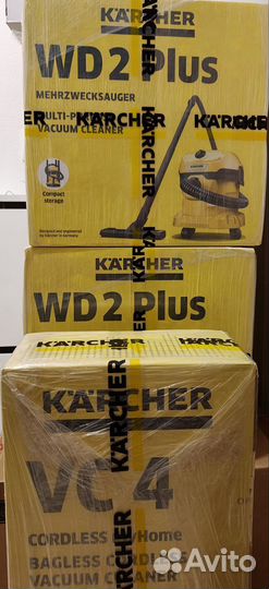 Новые Karcher WD2 Plus V-12 хозяйственный пылесос