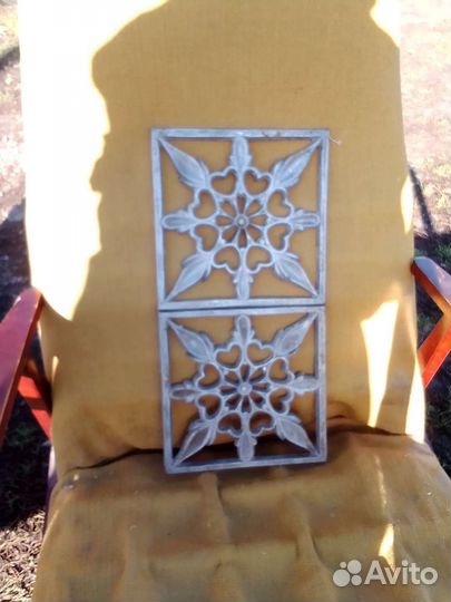 Декоративные накладки силумин р-р 22,5/22,5