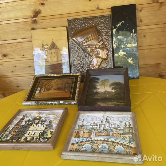 Эстампы, лаковая миниатюра, чеканка и другое