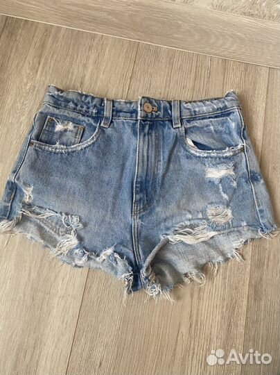 Джинсоввые шорты zara