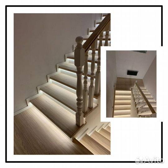 Отделка лестниц деревом
