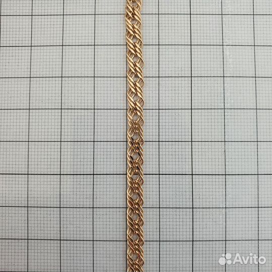 Браслет Тройной ромб с алмазной гранью