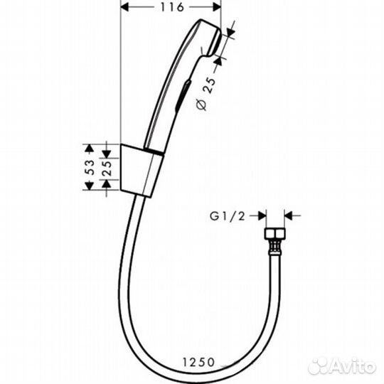 Hansgrohe Гигиенический душ 32129000