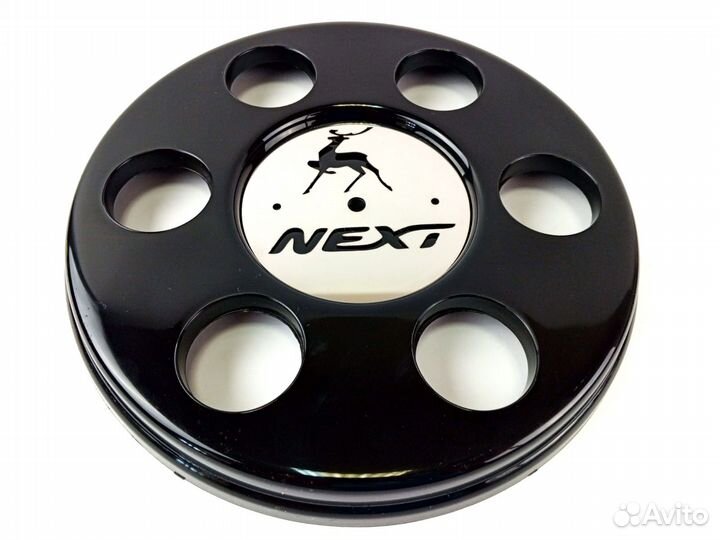 Колпаки на газель черные с нержавеющей вставкой