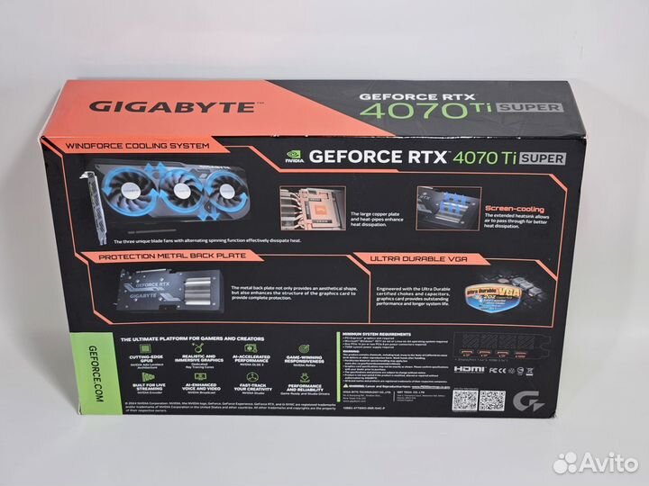 Видеокарта Gigabyte GeForce RTX 4070Ti Super новая