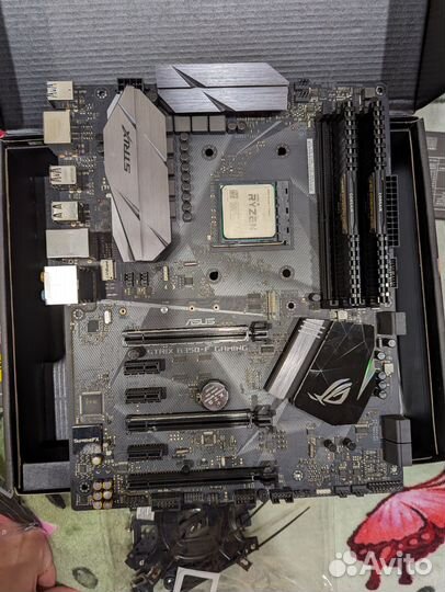 Материнская плата asus rog srtix b 350-f gaming
