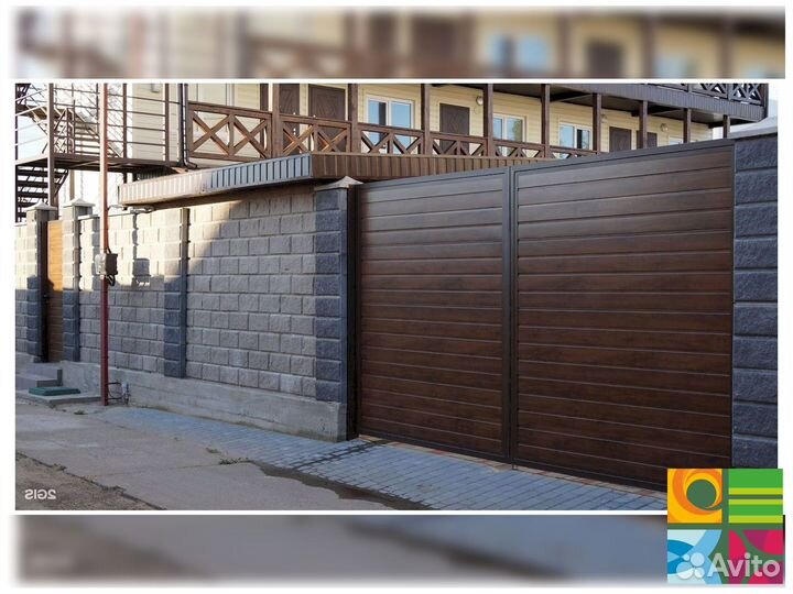 Ворота распашные alutech