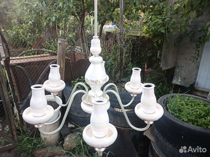 Люстра фаянсовая