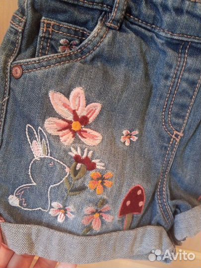 Джинсовые шорты для девочки