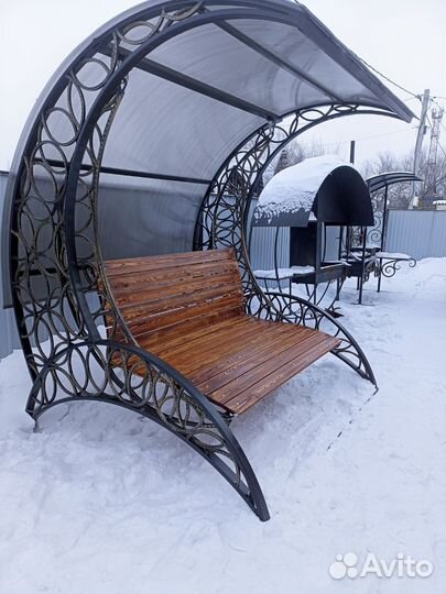 Садовые качели кованные